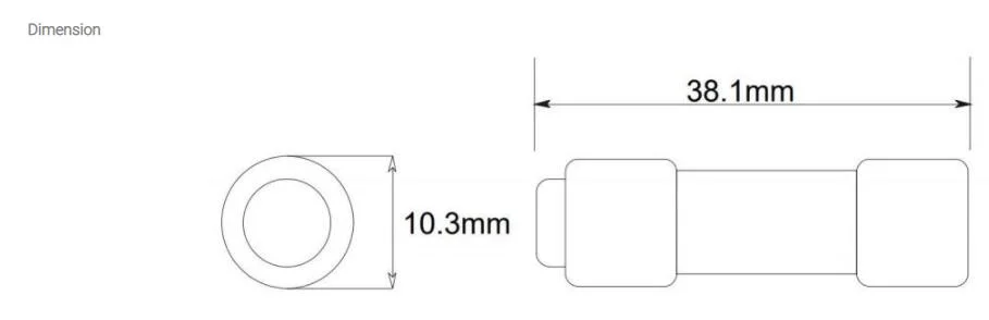 10X38 1-30A 600V Cylindrical Fuse (CC)