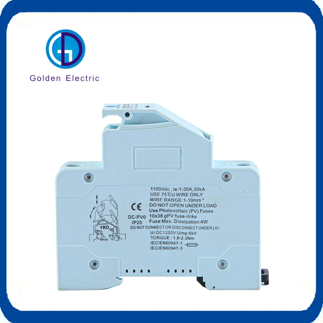 PV Application 1p 1000V DC 16A 20A 25A 32A DC Fuse Holder Fuse Base with Best Quality