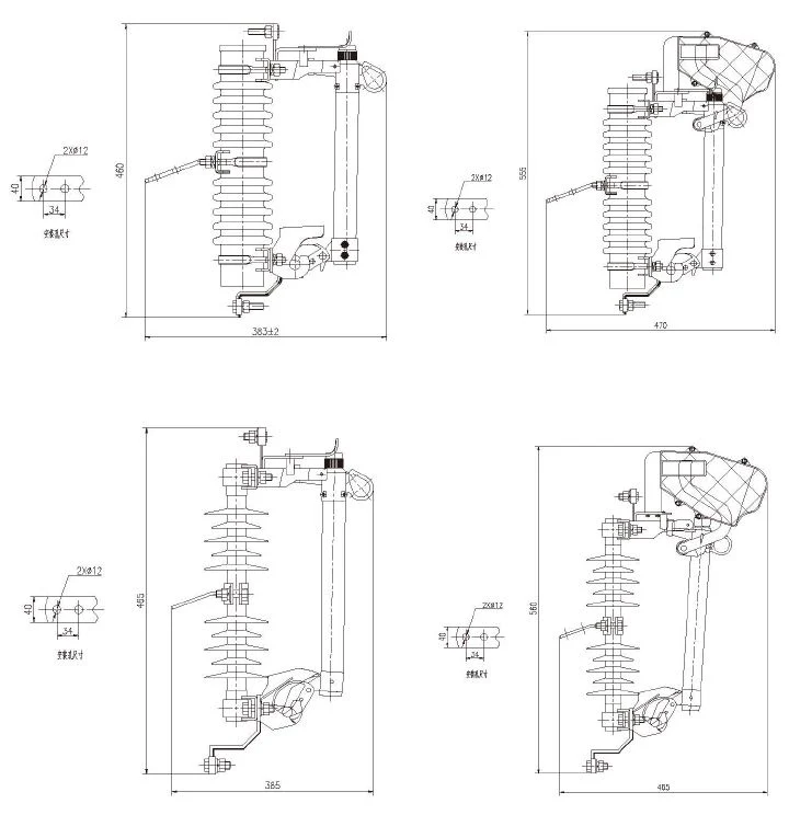 (H) RW11-12 (F) Series Outdoor High-Voltage AC Drop-out Fuse