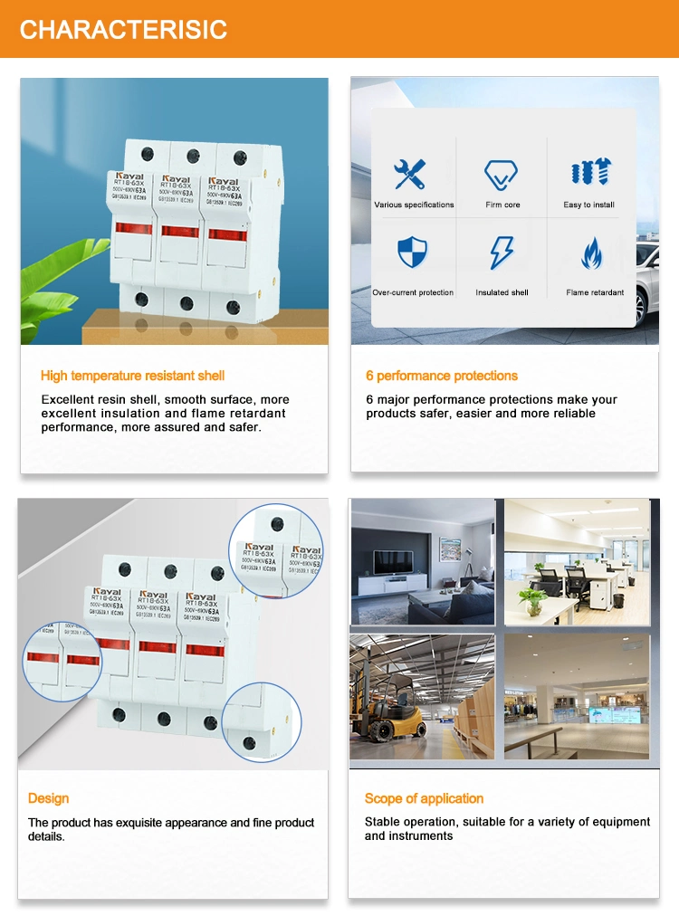 Free Sample PV Solar AC 1000V Fuse with Fuse Holder Box