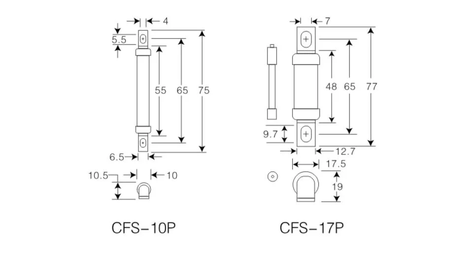 AC240V DC150V Bolt Connected Fast Speed Fuses with 5A 50A 100A 160A 200A 300A 400A 500A 600A 700A 800A 900A