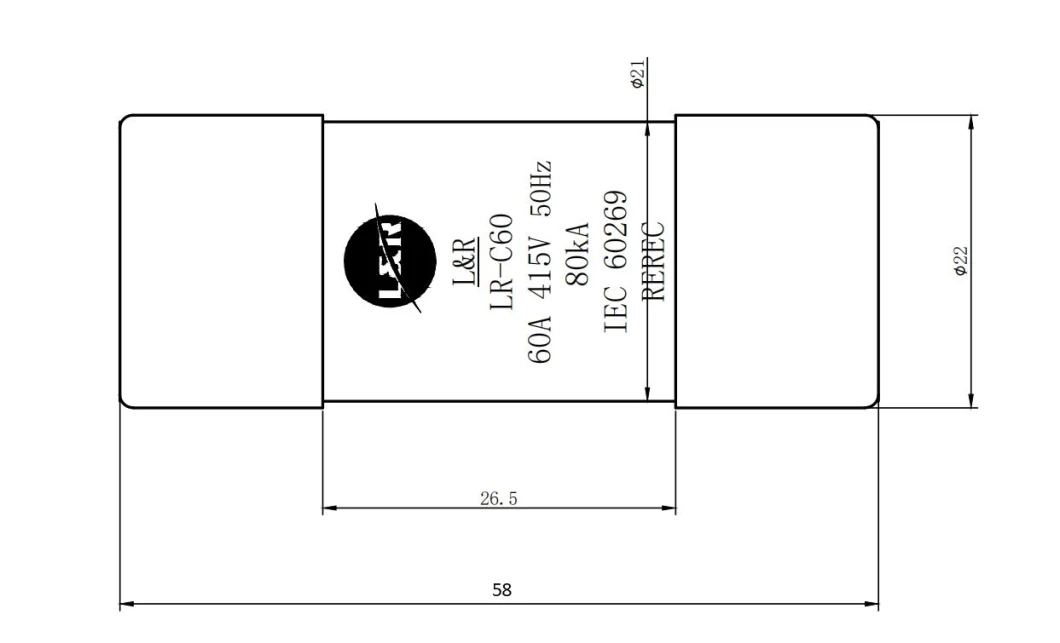 Barrel Type Cylindrical Fuse with CE Approval